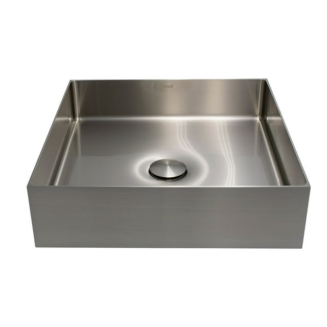 Ovalin Lavabo Rubinett Cuadrado Acero Inoxidable 304 Color Satinado