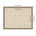 thumbnail image 5 of Kate and Laurel Framed Fabric Pinboard 26 x 20, Beige Botanical Block Print Printed Linen Classic Bulletin Board for Use as a Vision Board or Wall Organization, Florence Light Brown Frame, 5 of 8