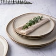 thumbnail image 3 of AmorArc Ceramic Dinner Plates Set of 6, 10.5 Inch Handmade Reactive Glaze Stoneware Plates, Rustic Shape Dinnerware Dish Set for Kitchen, Microwave & Dishwasher Safe, Scratch Resistant-Cappuccino, 3 of 8