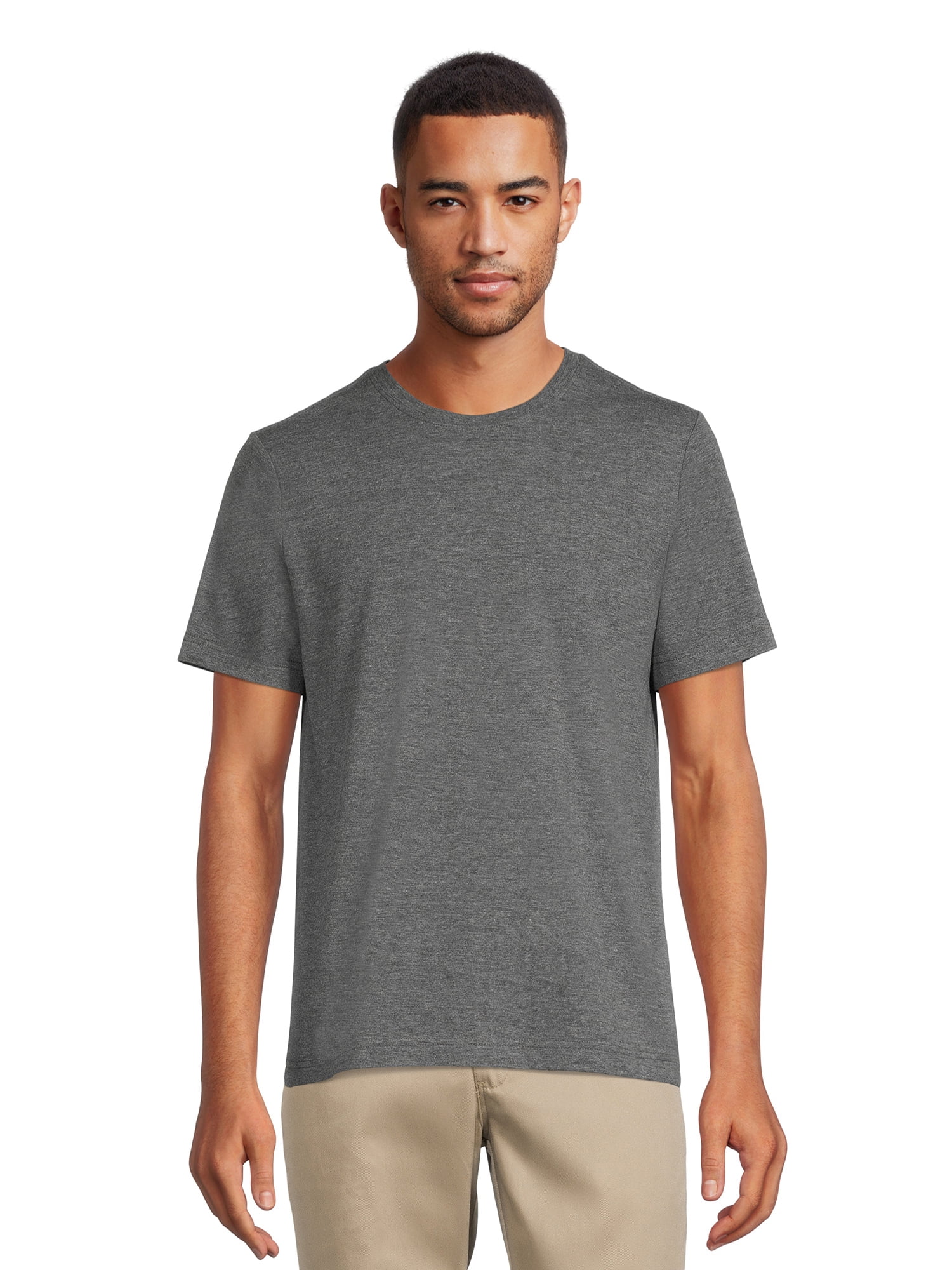 Athletic works men's crew neck cheap tee