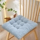 thumbnail image 4 of Funda de almohada de terciopelo grueso, cojín para silla, sofá, ventana flotante, tatami, asiento de coche, futón para arrodillarse, lavable, tamaño 17,72 x 17,72 pulgadas., 4 of 6