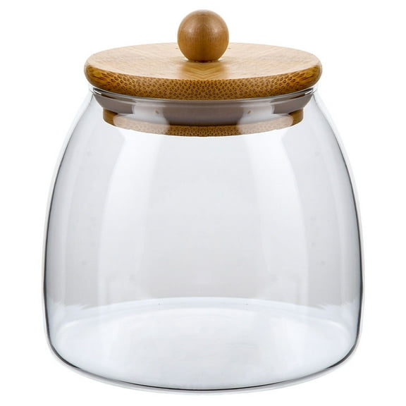 Topbathy Wide Mouth Ball Jars Glass Storage Jar Transparent 1Pack
