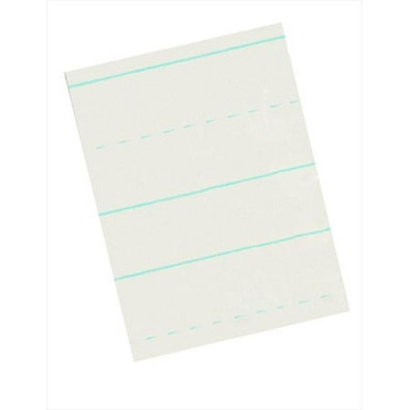 School Smart Skip-A-Line Ruled Writing Paper, 7/8 Inch Ruled Long Way, 11 x 8-1/2 Inches, 500 Sheets