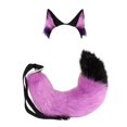 thumbnail image 1 of Traje de cola con orejas de zorro, aro de pelo bonito de animal, sombreros de perro, gato, Lobo, fiesta de halloween, cosplay, decoración de disfraces para festivales de Navidad, 1 of 5