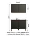 thumbnail image 3 of Cocina Integral Madesa Reims 120 cm Negro, 3 of 10
