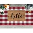 thumbnail image 2 of iOhouze Buffalo Plaid Rug 3x5 White and Red Christmas Doormats Cotton Washable Outdoor Rugs Checkered Rug Front Door Mat Patio Rugs for Front Porch Entryway, 2 of 7