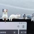 thumbnail image 7 of Dserhfy Mini Cat Figurine Collectible Kitten Ornament Cake Topper Tabletop Miniature Cat Sculpture for Desk Bookshelf Car Children Cat Lovers Gift, 7 of 7