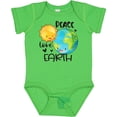 thumbnail image 3 of Inktastic Earth Day Peace Love Earth Boys or Girls Baby Bodysuit, 3 of 5