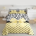 thumbnail image 2 of Castle Fairy Kawaii Ribbon Bow Twin Comforter Sets,Animal Leopard Print Bedding Set, 2 of 8