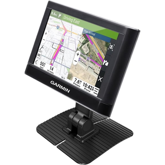 KKFEN-Adhesive GPS Mount Holder for Garmin, Dual-Axis Adjustable GPS Holder with 360° Rotating Ball Joint, Dashboard GPS Mount for Garmin Nuvi Dezl Drive Drivesmart Zumo Driveassist DriveLuxe RV