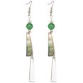 thumbnail image 1 of 1 par de pendientes chinos, pendientes geométricos geniales, pendientes de cuentas, pendientes colgantes para mujer, 1 of 6
