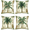 Tropical Leaves 03, variant on Tropical Palm Tree Throw Pillow Covers 20 x 20 Inch Summer Outdoor Green Leaves Decorative Pillow Cases Polyester Linen Cushion Covers for Couch Sofa Home Decor Set of 4