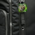 thumbnail image 6 of Sloth Hanging From Branch Faux Leather Square Keychain, 6 of 7