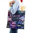 thumbnail image 4 of Gacha Life-theme canvas Tote Bag for Women Aesthetic Shopping Grocery Reusable Bags with Inner Zipper Women Gift 13.8 x 15.8 inches（35x40cm）, 4 of 6