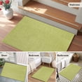 thumbnail image 6 of Vintage Fruit Green Large Area Rugs for Bedroom Living Room, Soft Non Slip Carpet Bedside Rug, Farmhouse Retro Solid Color Linen Texture Rectangular Floor Cover Kitchen Accent Rug 2'x3' for Office, 6 of 9