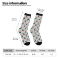thumbnail image 2 of Fuzoiu Skiing penguin Print Athletic Crew Socks for Men & Women,Casual Crew Socks,Above Ankle Crew Socks for Business, Casual, 2 of 6