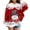 Red, variant on Telankuip Girls Christmas Hoodies Cute Snowmen and Snowflakes Graphic Hooded Sweatshirts Kid's Oversized Comfort Long Sleeve Xmas Printed Pullover Tops 2025 Fall Winter Red 2-3 Years