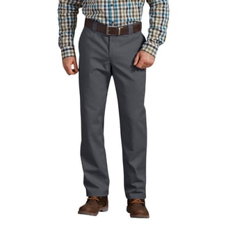 Genuine Dickies Mens Relaxed Fit Straight Leg Flat Front Flex Pant