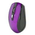 thumbnail image 4 of Ratón inalámbrico para ordenador portátil, accesorio óptico para juegos con DPI ajustable de 250 Hz, color morado, 4 of 14