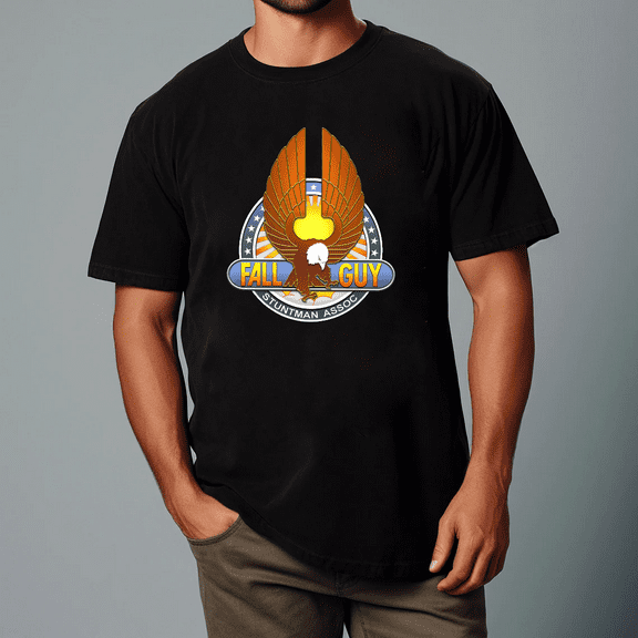The Fall Guy Stuntman Association TV Show Fan Black Gift Unisex T-shirt, for men & women, up to size 5XL