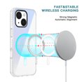 thumbnail image 3 of Magnetic for iPhone 15 Plus Case, [Compatible with Magsafe][Military Grade Drop Protection] Hybrid Silicone Slim Diamond Camera Translucent Rugged Protective Cover for iPhone 15 Plus,Clear, 3 of 5