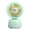 Green A, variant on mdesiwst Desktop Small Fan Cartoon Animal Ear Shape USB Powered Bedroom Desk Fan Adjustable Wind Speeds Anti-Slip Base Fan