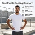 thumbnail image 7 of SOCKS'NBULK 3 Pack Men's Solid Colors Cotton T-Shirts Short Sleeve Lightweight Tees, Bulk (Medium, White, m), 7 of 7
