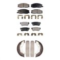 thumbnail image 1 of Transit Auto Front Rear Semi-Metallic Brake Pads and Parking Shoes Kit for Car Hyundai XG350 XG300 KFN-100525, 1 of 11