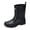 Black, variant on Men Fishing Mid Calf Rain Boots Pvc Waterproof Breathable Pull On Shoes For Hiking Gardening Outdoor , Black