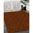 thumbnail image 2 of Ahgly Company Indoor Round Patterned Mahogany Brown Area Rugs, 6' Round, 2 of 6