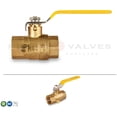 thumbnail image 3 of 3/4 in. FIP x 3/4 in. FIP Premium Brass Full Port Ball Valve with Drain (10 Pack), 3 of 3
