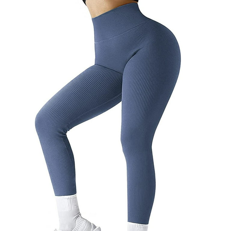 VBARHMQRT High Waisted Leggings with Pockets for Women Plus Size Seamless  Yoga Pants Peach Breathable Yoga Clothes Tight High Waisted Sports Bottom  Fitness Pants 