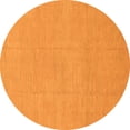 thumbnail image 1 of Ahgly Company Indoor Round Abstract Orange Modern Area Rugs, 4' Round, 1 of 4