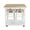 Multi-color, variant on Breakfast Cart with Drop-Leaf Table, American Maple Top, Square - White