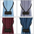 thumbnail image 2 of Magnetic Curtain Tiebacks 4Pack, 16 inch Curtain Tiebacks Hooks Black Enhance Magnetic Attraction No Drill Hole & Hooks Window Decorative, 2 of 5