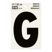 Hy-Ko 3" Reflective Vinyl Letter G, Self-adhesive Sticker, Weather-resistant