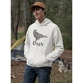 thumbnail image 2 of Bird Raven Hoodie Men -Image by Shutterstock, Male Large, 2 of 4