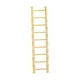 thumbnail image 2 of Miniescalera decorativa de madera perfecl Amarillo 9 pasos, 2 of 5