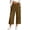 CO60_Brown, variant on Jeans for Women Wide Leg Capri Pant that Look Like Denim Jean Elastic High Waisted Baggy Denim Pants with Pockets Army Green S