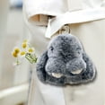 thumbnail image 6 of Bunny Keychain with Tin - 5.8" Handmade Soft Plush Rabbit Charm, 20 Colors, Cute Gifts for Women & Teens, 6 of 6