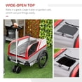 thumbnail image 4 of Aosom 2-Wheeled 2-in-1 Dog Stroller with Safety Leash, Orange, 4 of 11