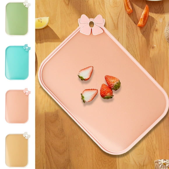 Iumwxz Kitchen Gadgets Vegetable Board Kitchen Board Cutting Board Double Sided Available Baby Auxiliary Food Board Fruit Chopping Board Household High Value Pink Plastic Online Shopping