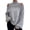 Grey, variant on Gkeoshab Women Fall Clothes Women's 2025 Off-Shoulder Mock Neck Sweater with Puffed Sleeves, Cable Knit Oversized Pullover for Fashion-Forward Fall and Winter Layering and Chic Occasions Black L