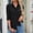 27# Black, variant on Womens Button Down Shirt 3/4 Sleeve Wrinkle Free Stretch Collared Dress Shirt Business Casual Work Blouse Gray XL