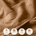 thumbnail image 4 of Superior Hymnia Egyptian Cotton 6-Piece Towel Set, Rust, 4 of 8