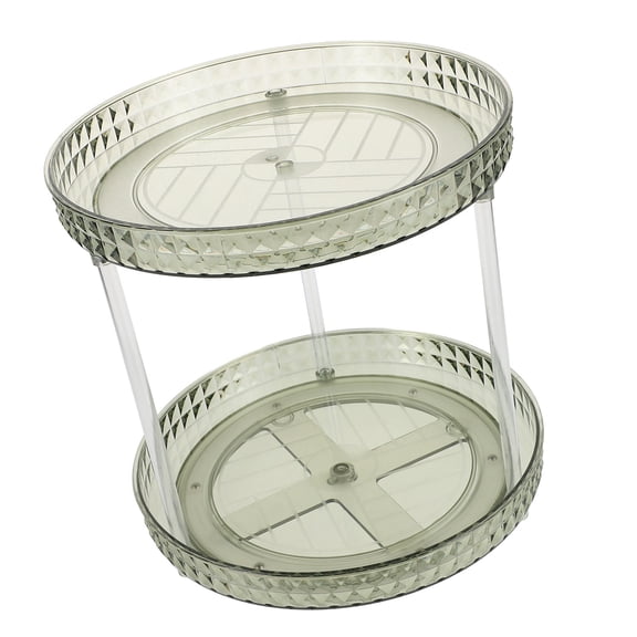 YSNOOWE Vanity Perfume Organizer Rotating Makeup Holder for Cosmetics and Jewelry 1Set