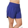 thumbnail image 2 of TheLovely Women's Casual Windbreaker Smocked Waistband Running Active Gym Shorts w/Built-In Inner Brief, 2 of 5