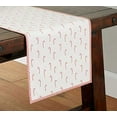 thumbnail image 2 of Fennco Styles Bonbon Collection Holiday Candy Cane Design Table Runner 16 x 72 Inch – Red Table Cover for Christmas Dinner, Family Gathering, Special Events and Home Décor, 2 of 4