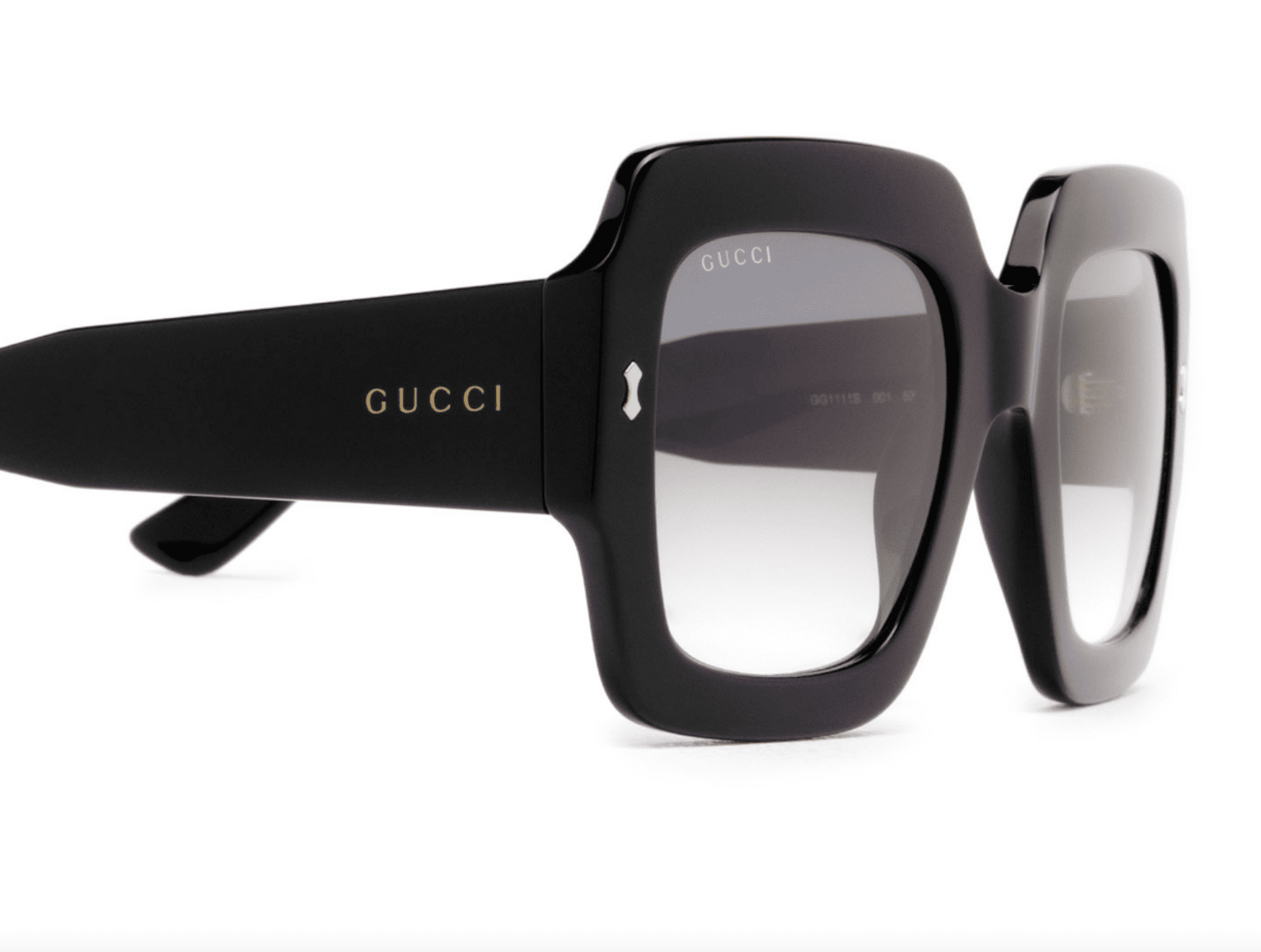 GUCCI GG1111S-001-53 Sunglasses Size 53mm 145mm 25mm black 