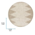 thumbnail image 2 of Livabliss Eagean Global Indoor/Outdoor Area Rug,5'3" Round,Beige, 2 of 7